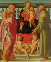 Madonna and Child with Angels and SS. Jerome and Francis